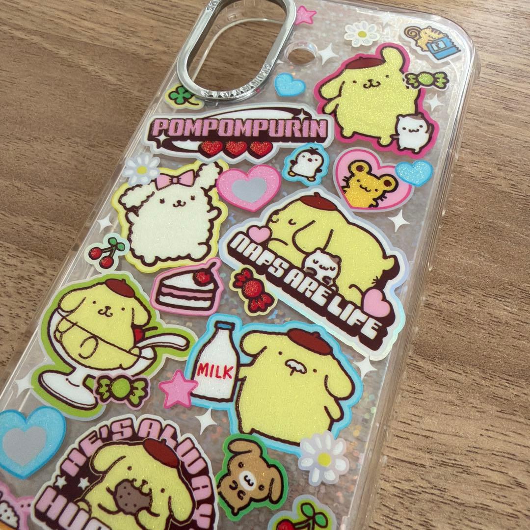 iPhone17 ケース ポムポムプリン Y2K サンリオキャラクターズ