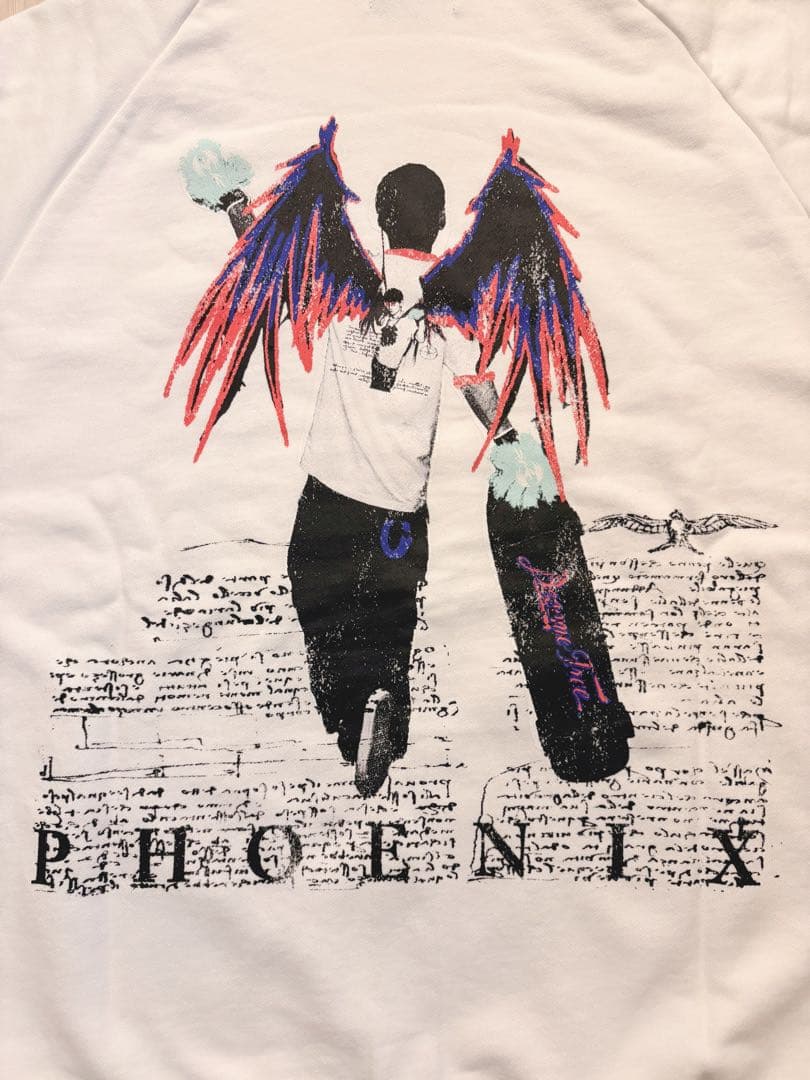 【新品】TAKUYA∞ PHOENIXパーカー(サイズ2 ホワイト)＋ステッカー