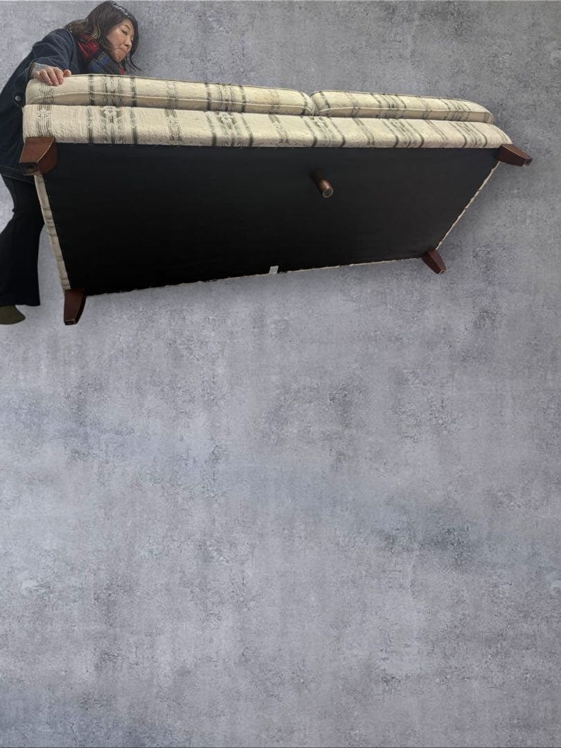 【美品】高級ソファ IDC大塚家具 3人掛けソファ モンターナ SD-476