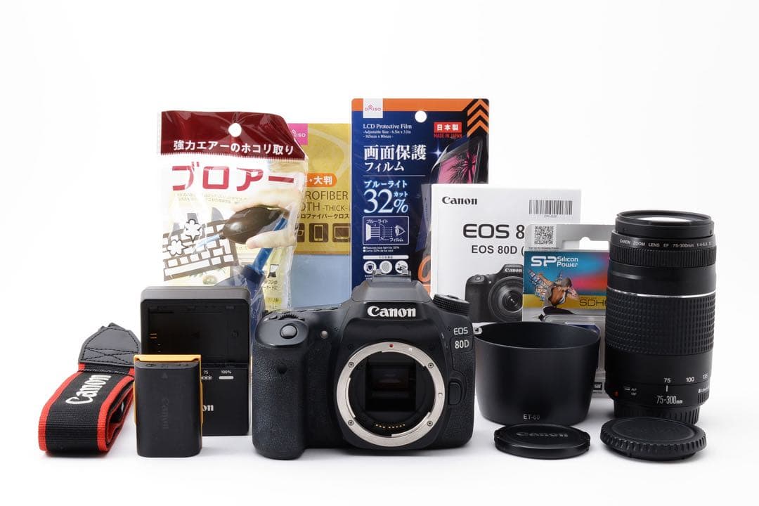 Wi-Fi/動画/保証/Canon EOS 80D標準レンズセット