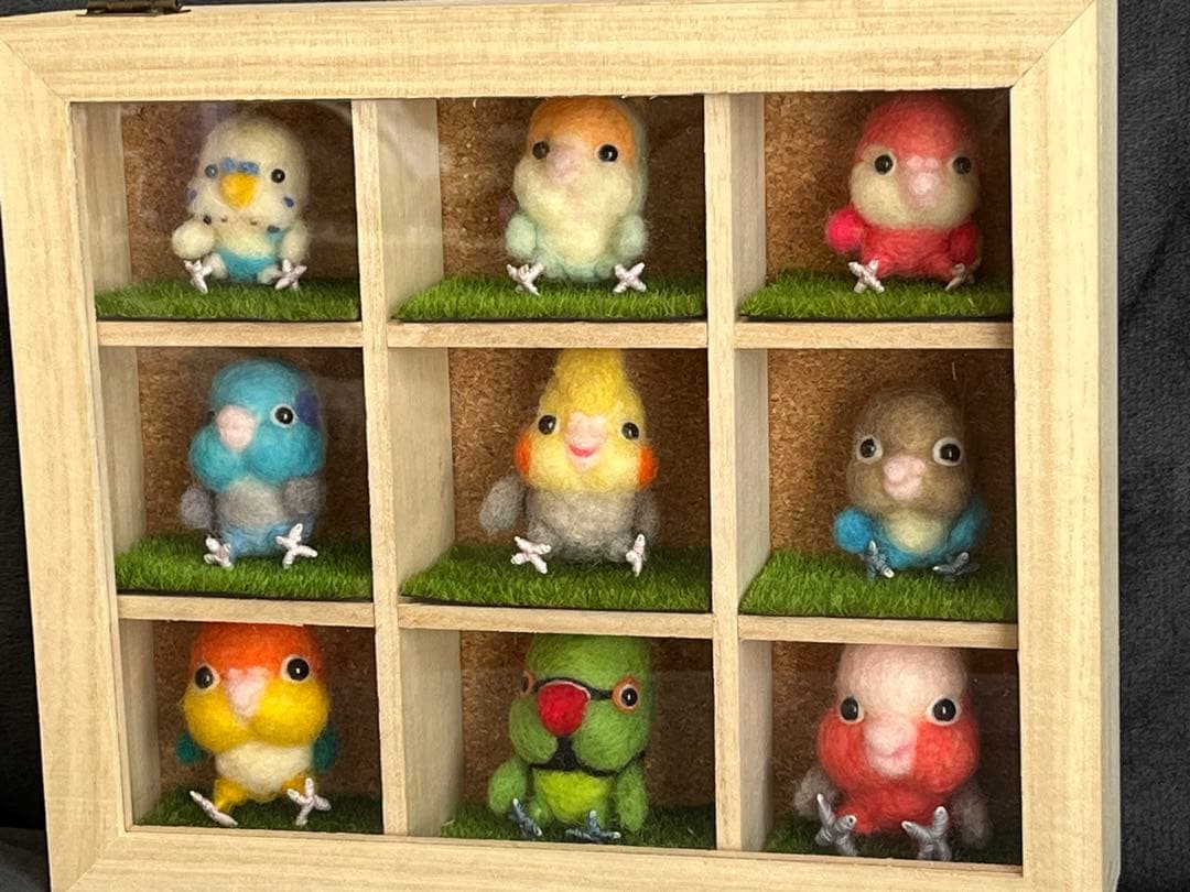 専用　羊毛フェルト　ハンドメイド　インコBOX