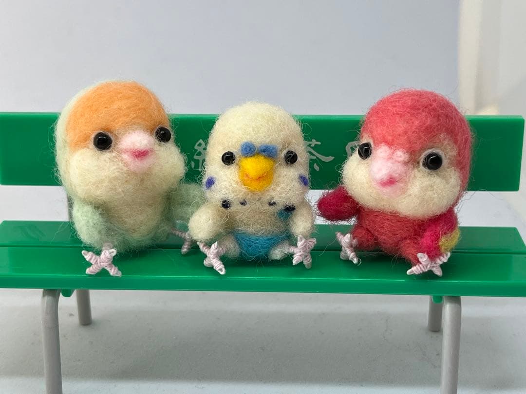 専用　羊毛フェルト　ハンドメイド　インコBOX