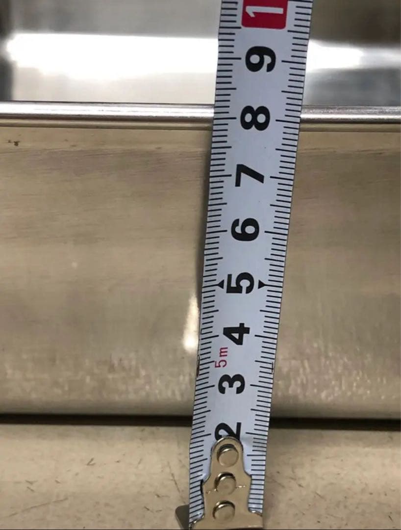 【中古品】クローバー18-8ステンレス角バット6枚取　5枚セット