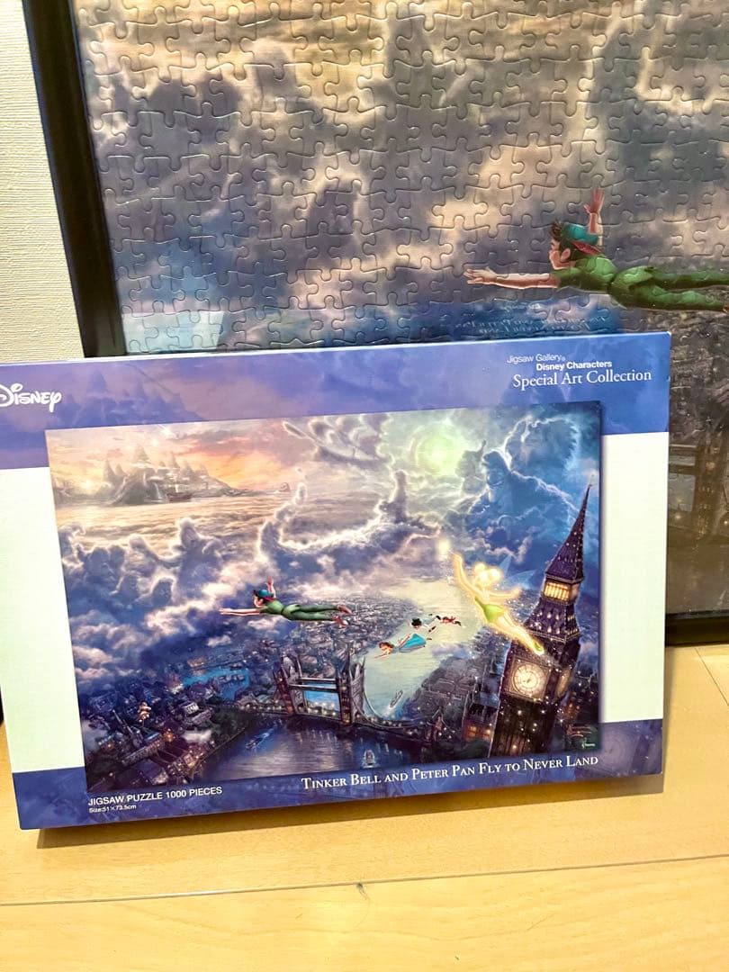 ディズニー ティンカー・ベルとピーターパン ジグソーパズル 1000ピース完成品