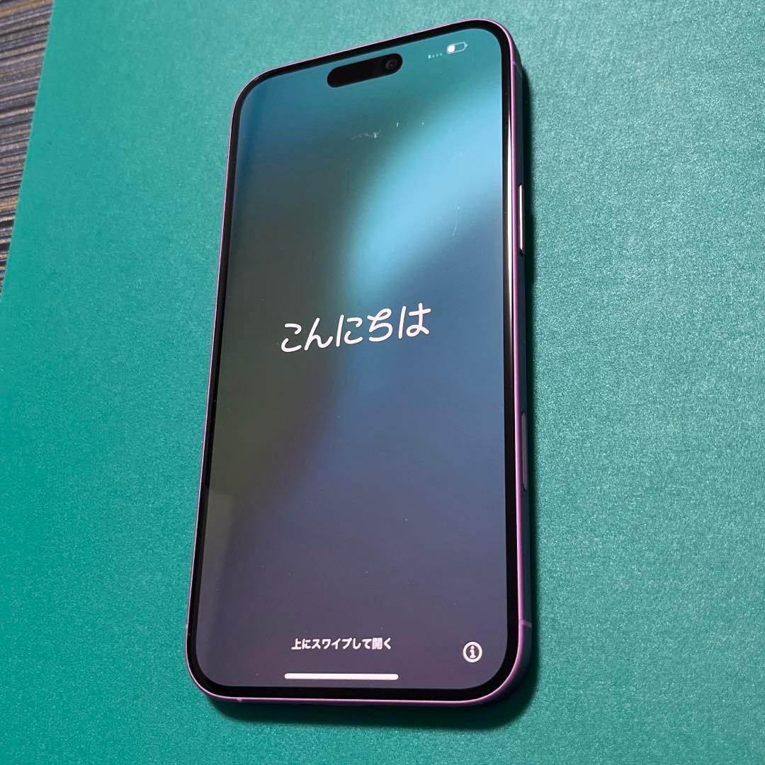 【中古】iPhone 16 Plus ピンク 128 バッテリー100% ①