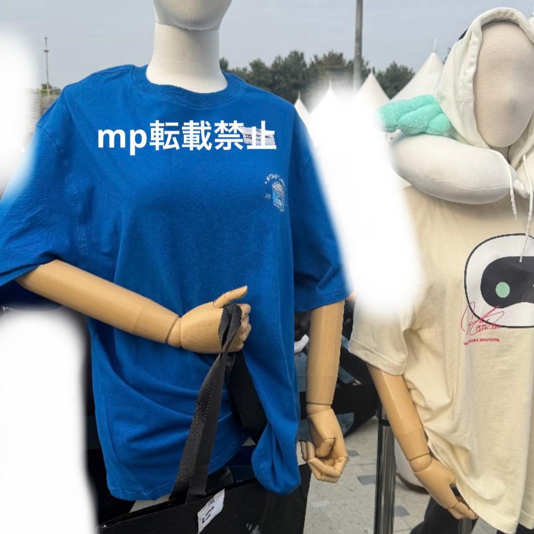 BTS JIN RUNSEOKJIN アンコン Tシャツ チャムチ 青Sサイズ