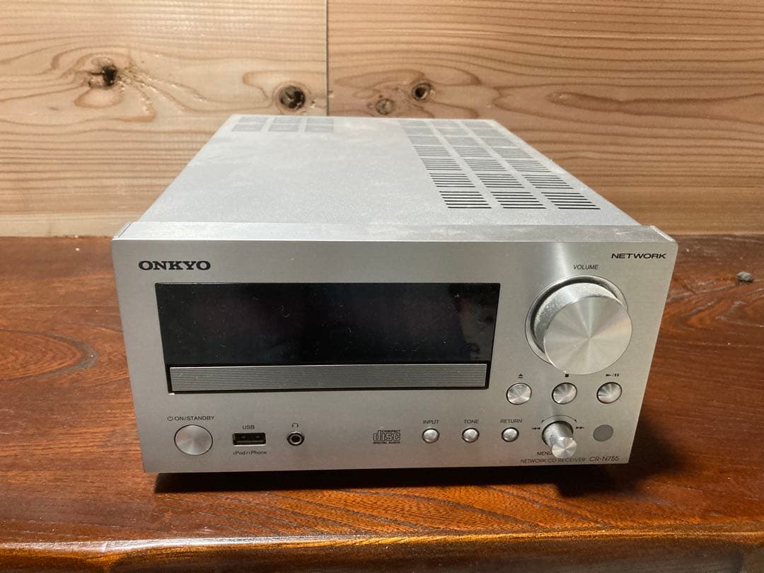 ONKYO ミニコンポ ネットワーク機能 シルバー CR-N755