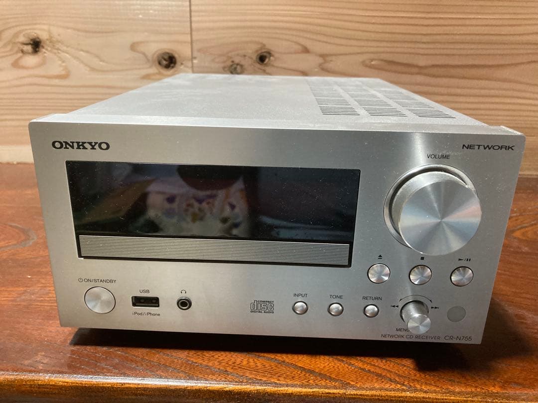ONKYO ミニコンポ ネットワーク機能 シルバー CR-N755