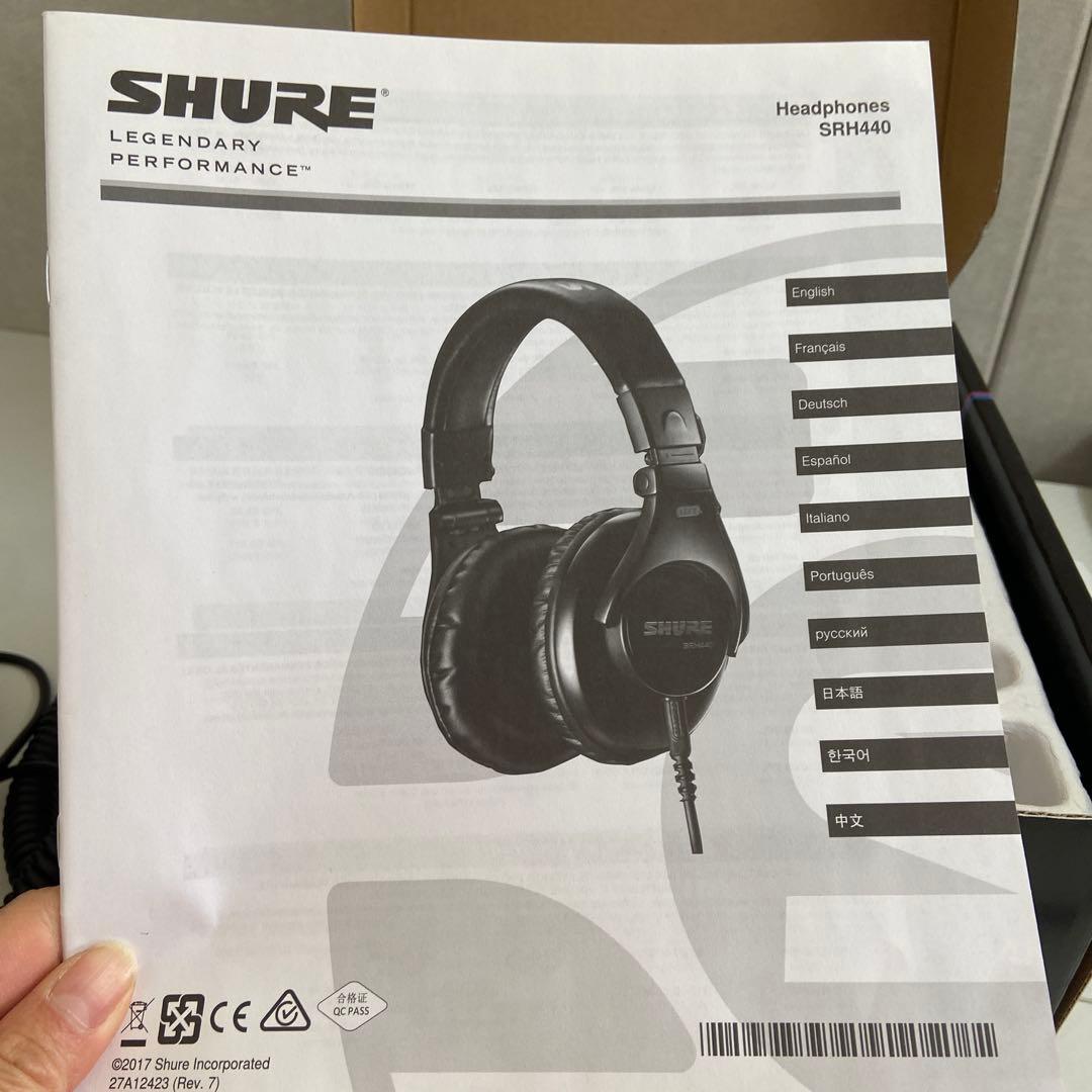 SHURE SRH440 プロフェッショナル・スタジオモニター・ヘッドホン
