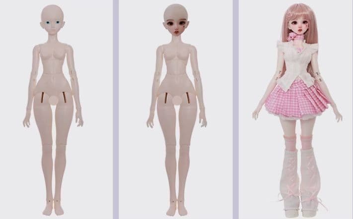 AX121 BJD 1/4 ドール本体 Monet 球体関節人形 ハンドメイド