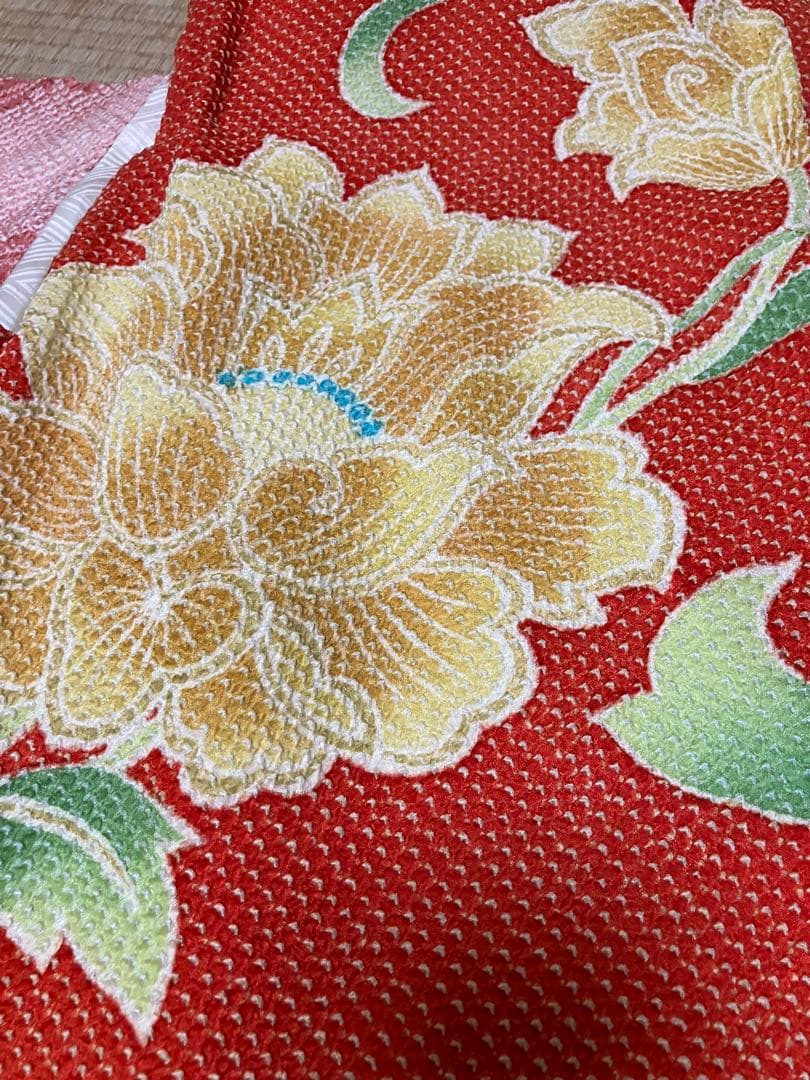 藤娘きぬたや被布　3歳祝い着