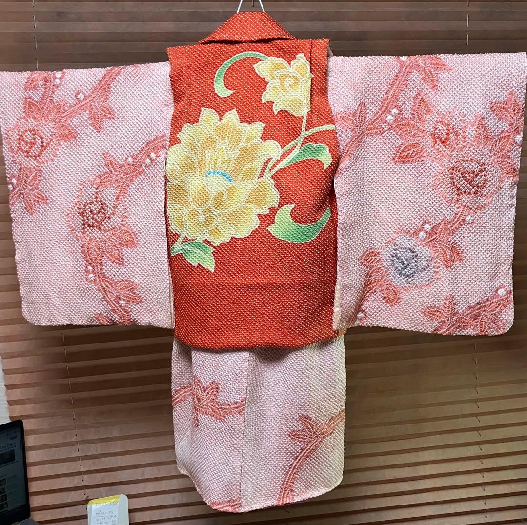 藤娘きぬたや被布　3歳祝い着