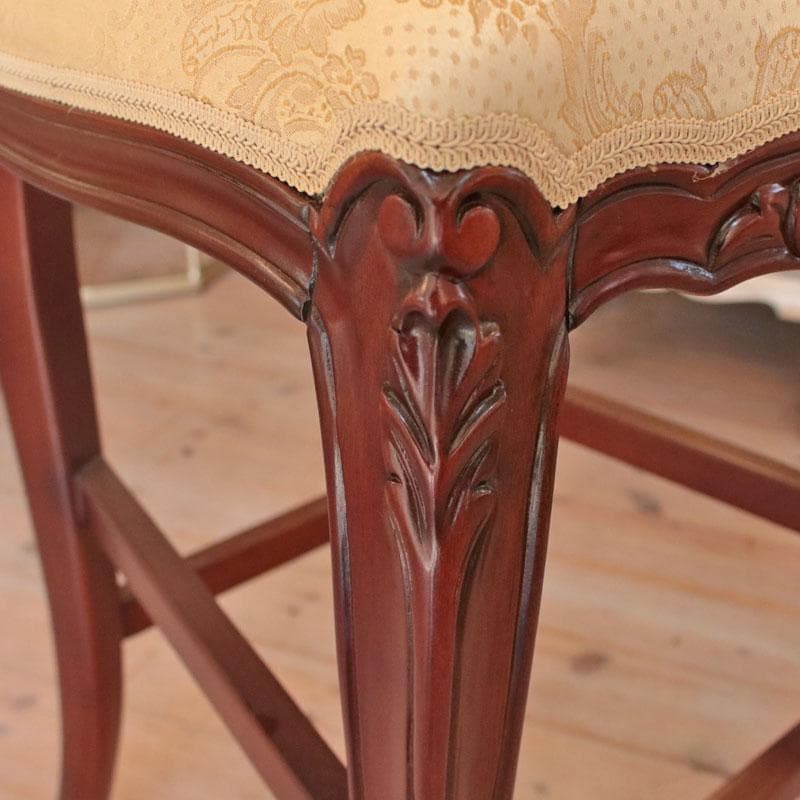 カウンターチェア ブラウン 猫脚 椅子 アンティーク調 635-177