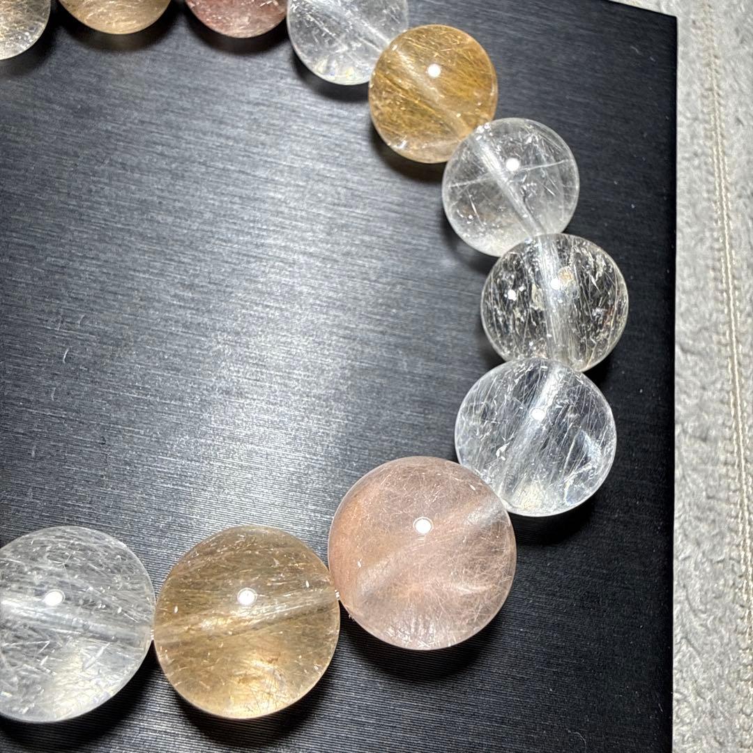 ラビットヘア サゲニティッククォーツ 天然石ブレスレット