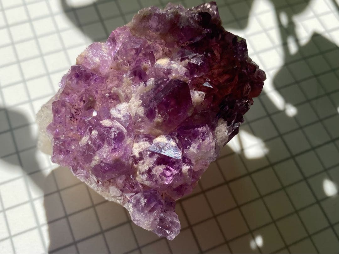 レア✸ リバーシブル アメジスト 両面結晶　紫水晶天然石 アメシストクラスター