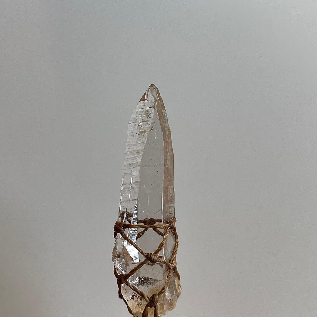 ヒマラヤ水晶 ガネッシュヒマール ＊ マクラメペンダント ネックレス 58