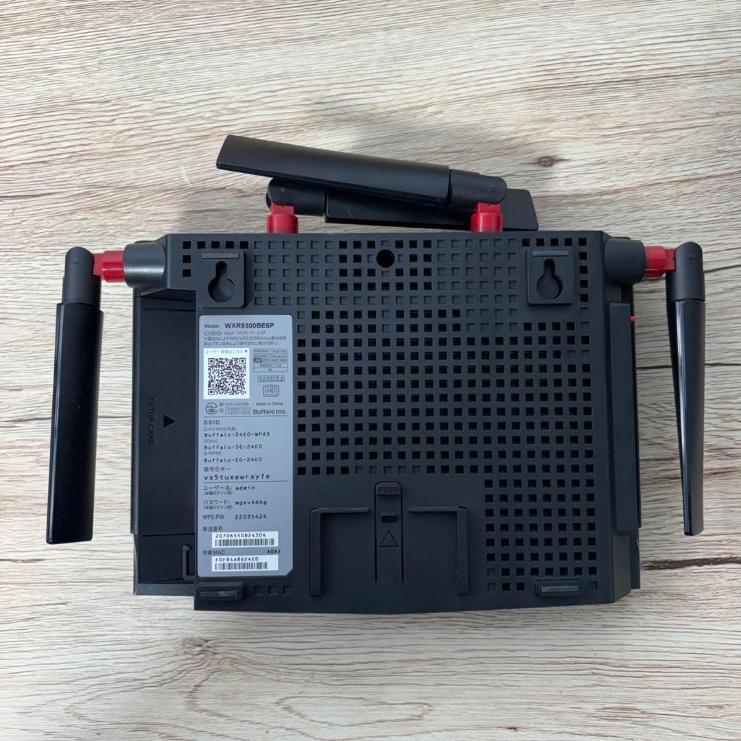 BUFFALO Wi-Fi 7 9300 WXR9300BE6P 管C44