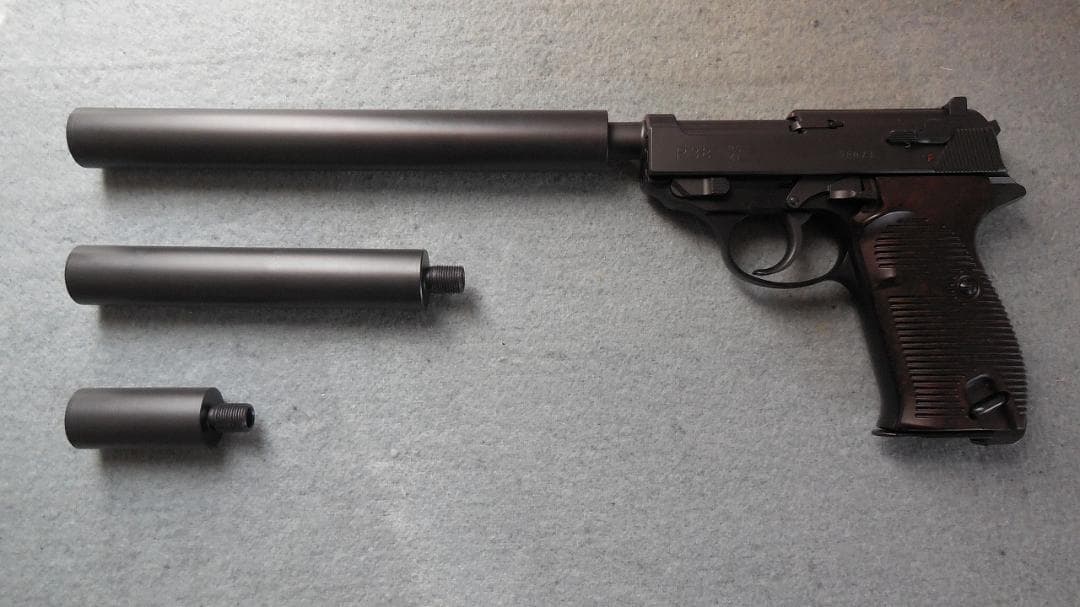 マルゼン　ワルサーP38　ac41+サイレンサー3本　銃含む　カスタム品