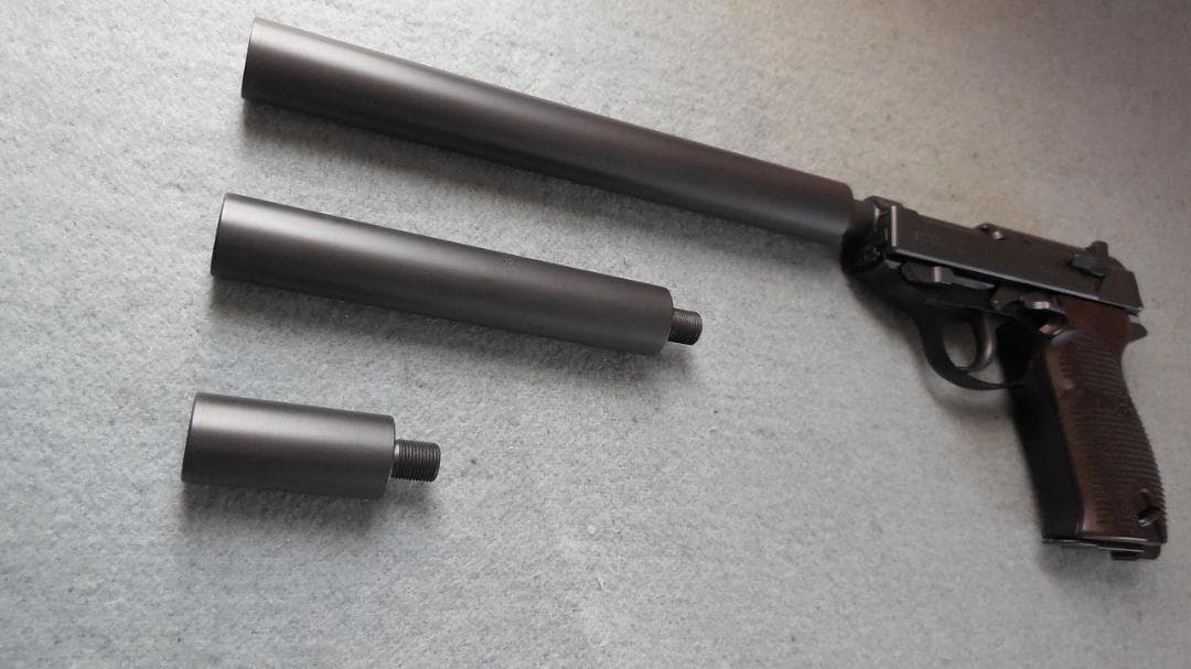 マルゼン　ワルサーP38　ac41+サイレンサー3本　銃含む　カスタム品