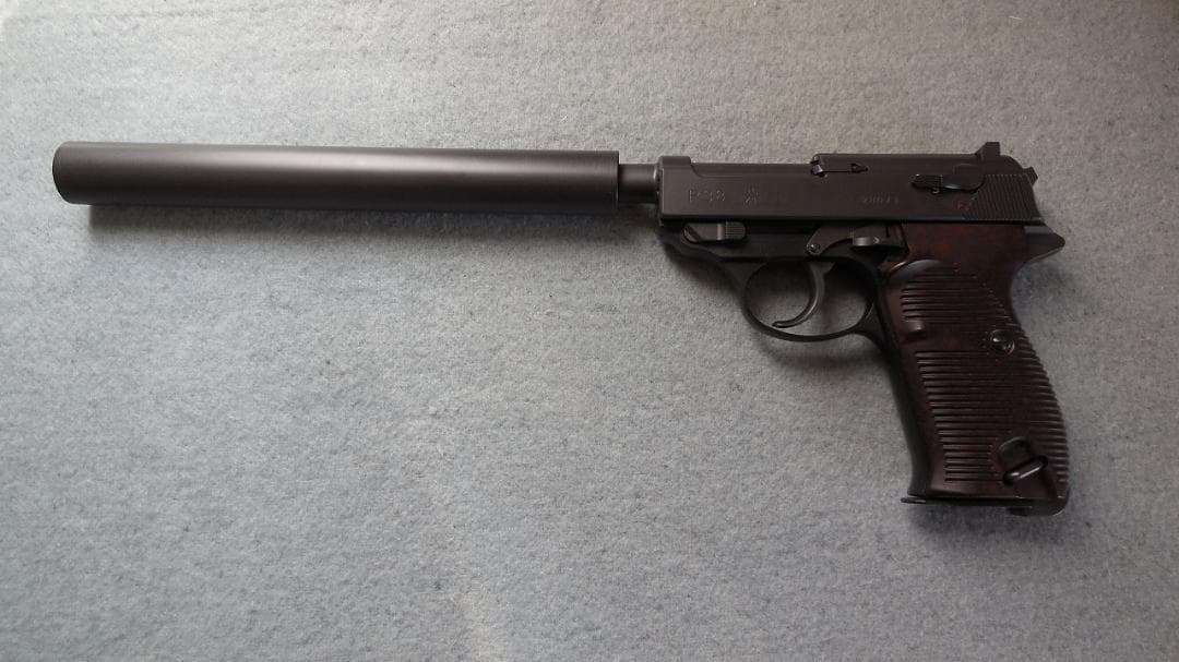 マルゼン　ワルサーP38　ac41+サイレンサー3本　銃含む　カスタム品