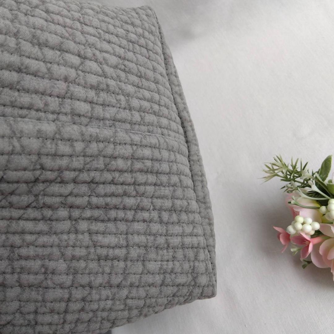 ☆トートバッグ Wハンドル☆ ダークグレー ヌビバッグ