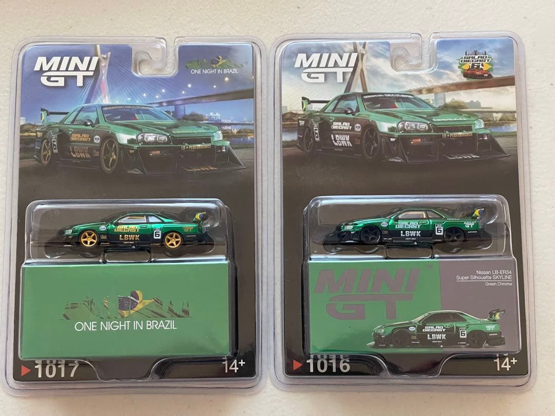 MINIGT KAIDO HOUSE GT-R R34 ブラジル限定