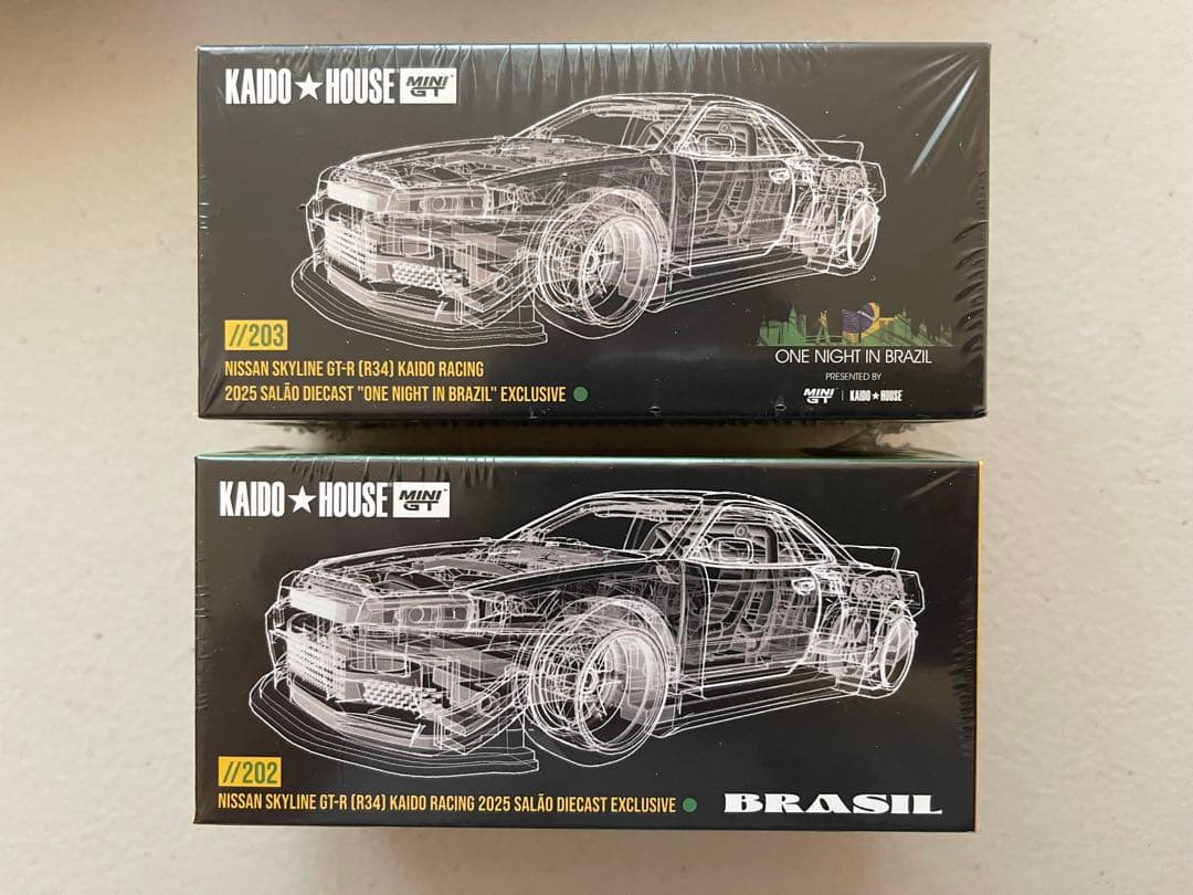 MINIGT KAIDO HOUSE GT-R R34 ブラジル限定