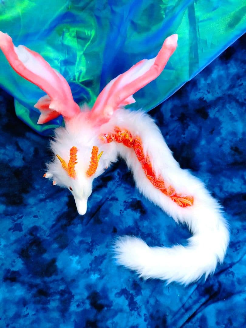 妖精翼龍アートドール ハンドメイドぬいぐるみ 龍 ドラゴン 神龍 幻獣 蓄光龍神