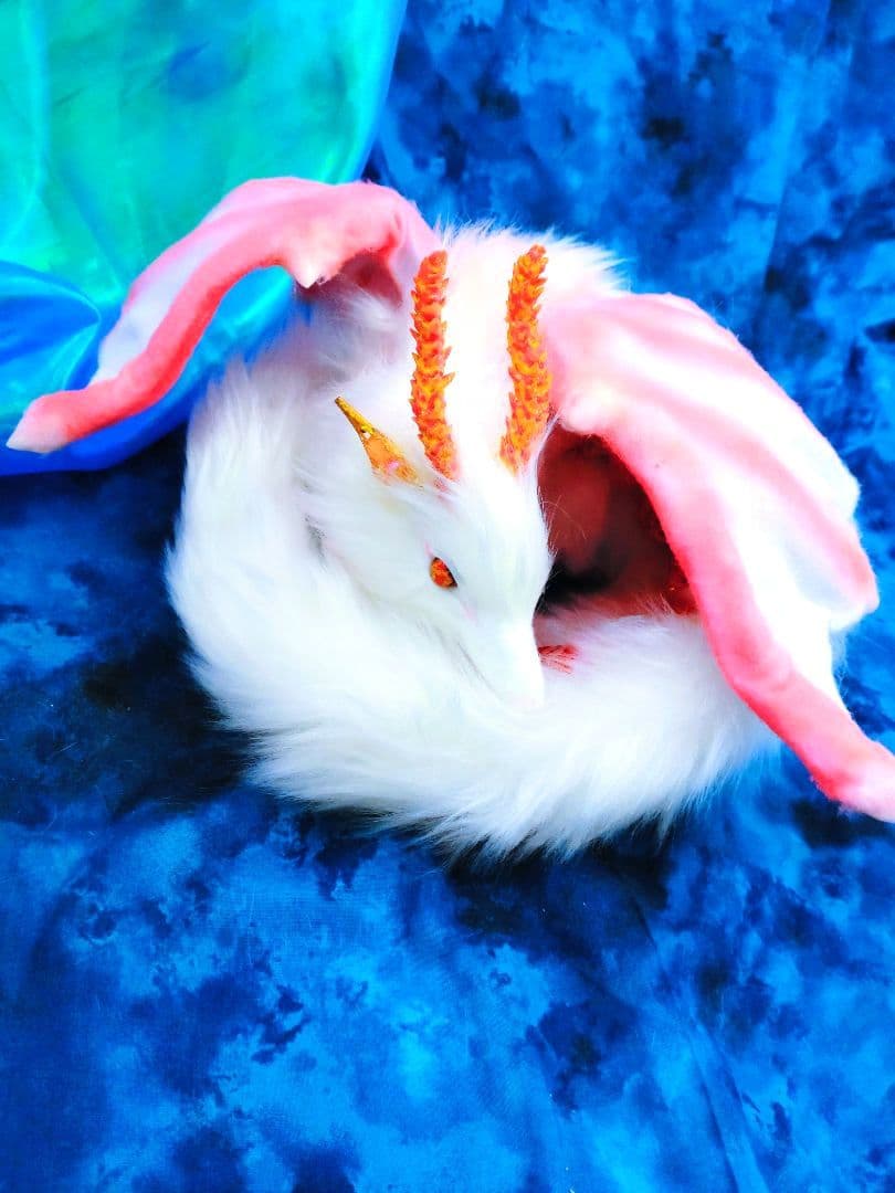 妖精翼龍アートドール ハンドメイドぬいぐるみ 龍 ドラゴン 神龍 幻獣 蓄光龍神