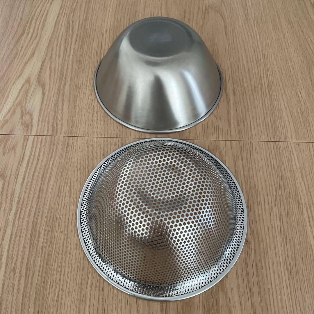 柳宗理　ステンレス製ボウルとストレーナーセット