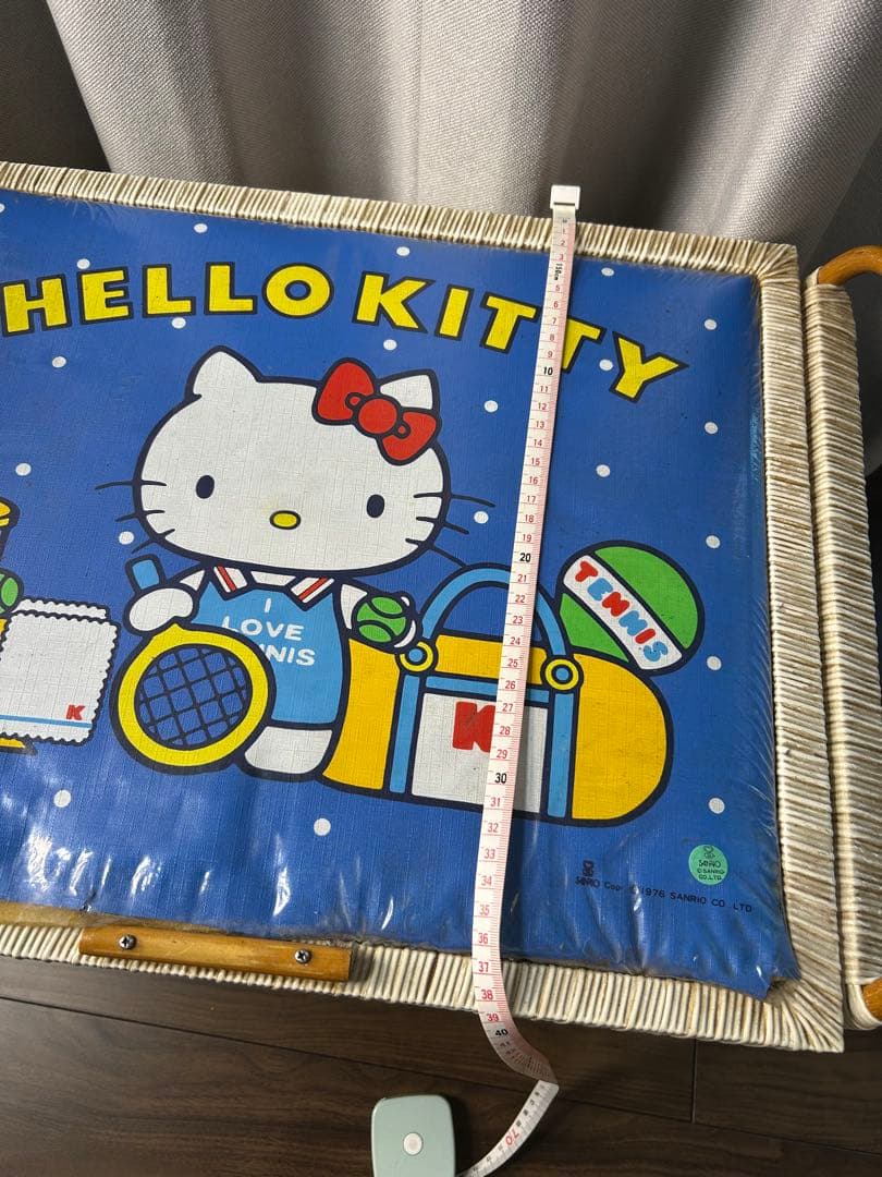 ハローキティ アンティークバスケット カゴ サンリオ昭和平成レア