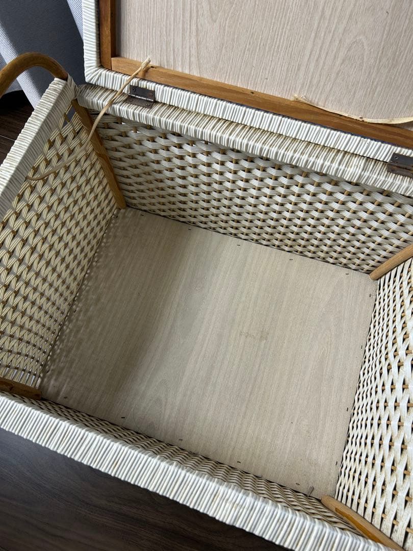 ハローキティ アンティークバスケット カゴ サンリオ昭和平成レア