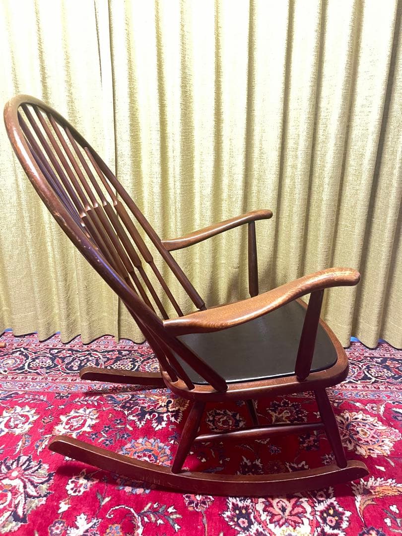 【希少】北欧　ビンテージ　デザイン　ピーコックチェア　秋田木工　ロッキングチェア