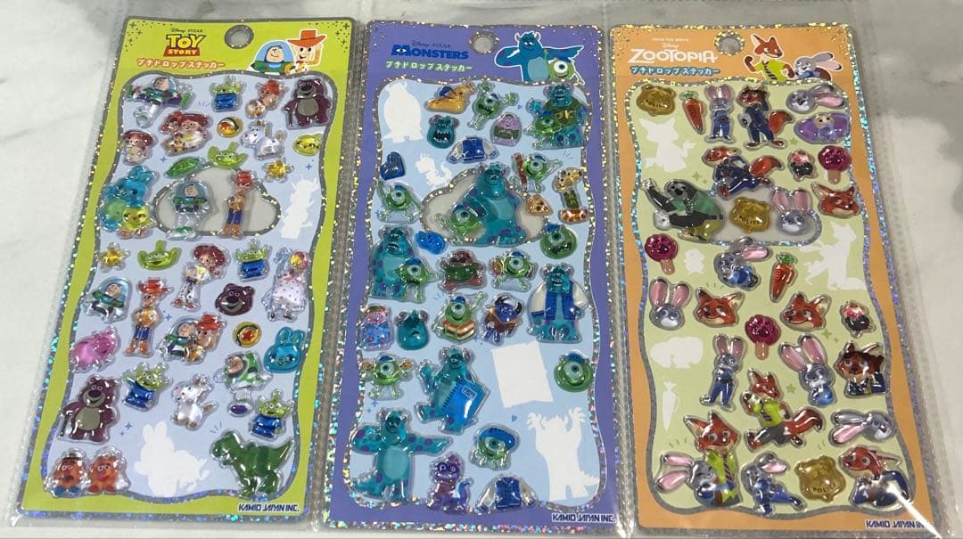 【正規品】ディズニープチドロップステッカー　11点セット