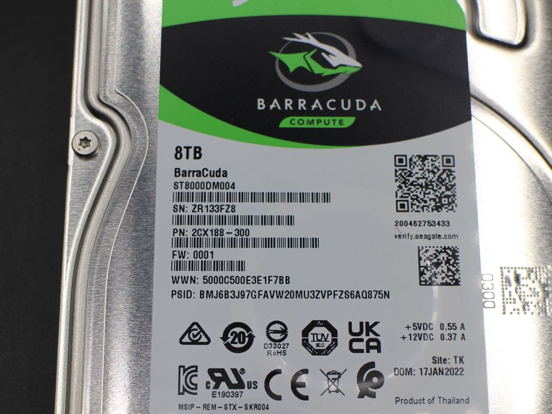 SEAGATE HDD 8TB ST8000DM004 ハードディスク 19