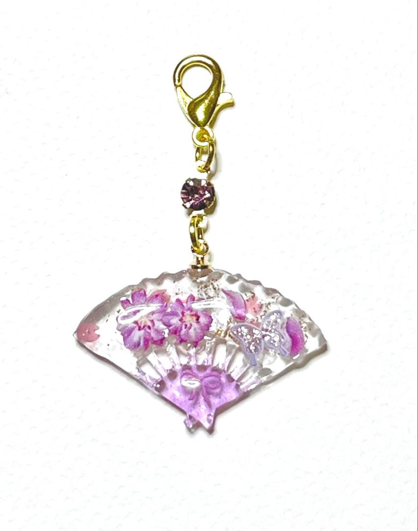 扇子チャーム♡６点　バラ売り可♪