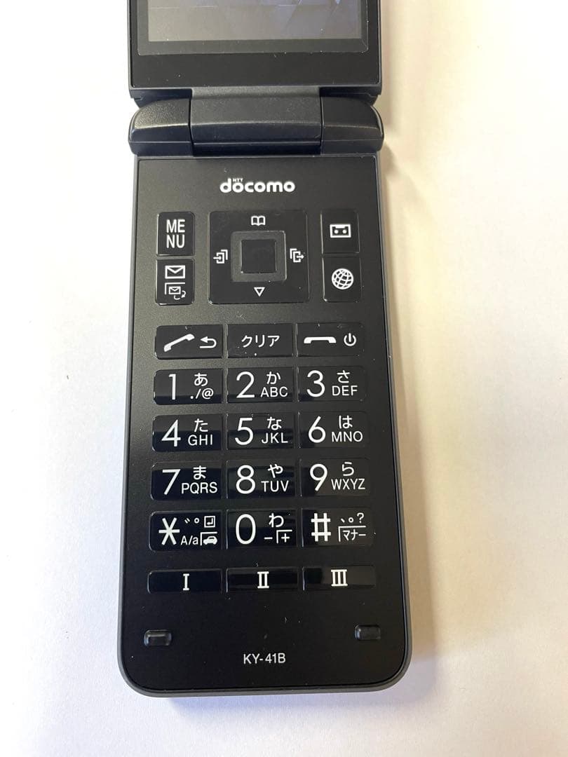 docomo ガラケー ブラック 未使用　KY-41B
