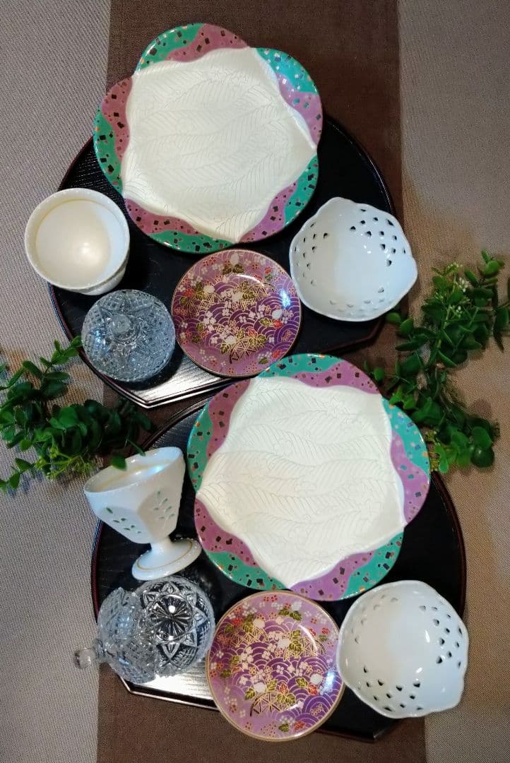 未使用　晩酌セットo34(吾山 ?窯) 2名分