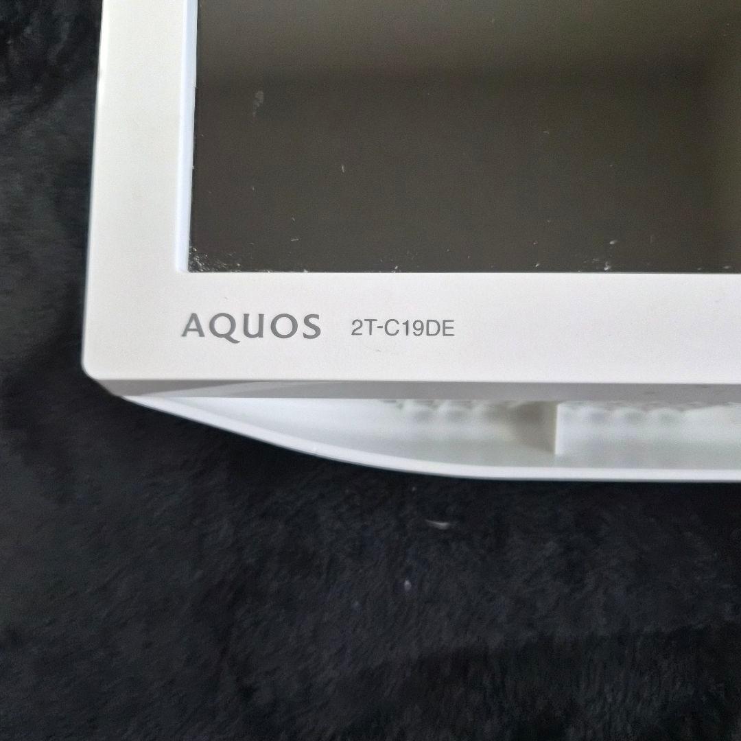テレビ　シャープ AQUOS 2T-C19DE-W
