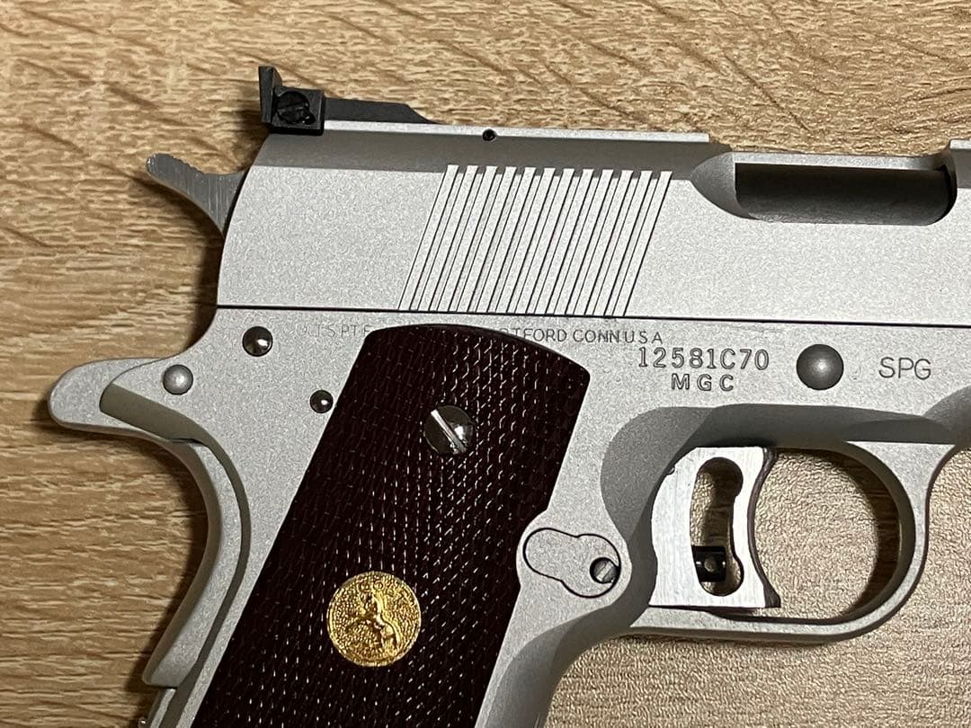 MGC コルト ゴールドカップ ナショナルマッチ オールシルバー モデルガン