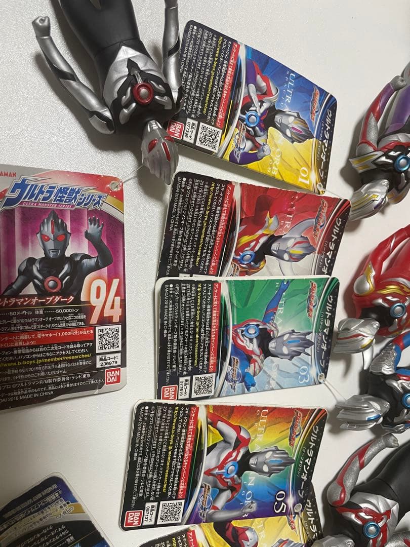 ウルトラヒーローシリーズ　ウルトラマンオーブ 放送当時タグ付き　ソフビ