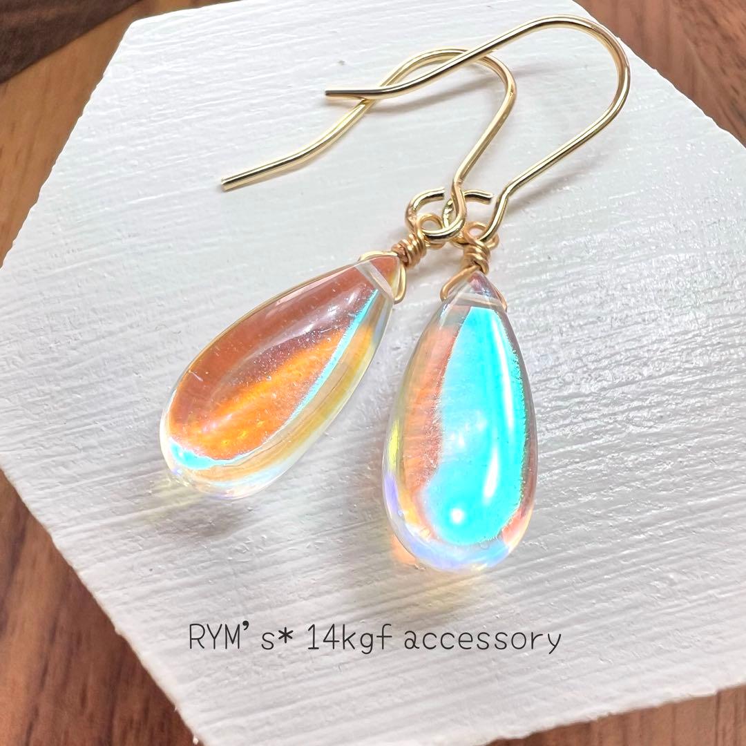 A.flower様 583.ラピスラズリ&ラブラドライト*14kgfピアス他