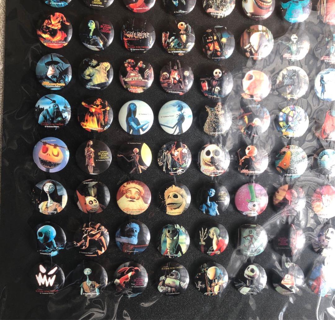 ナイトメアビフォアクリスマス 缶バッジコレクション100個 フィルムバージョン