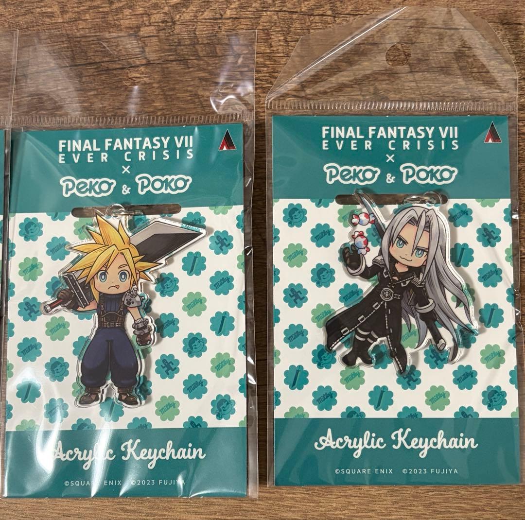 FF7 不二家コラボ　アクリルキーホルダーセット