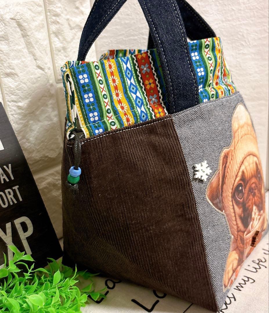 【ゆ*】 handmade＊2way⭐️CUBE❣️キューブトート３点おまとめ