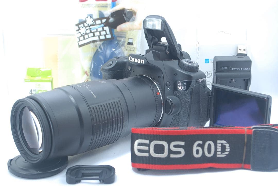 運動会 スポーツ撮影に★Canon EOS 60D 望遠レンズセット 初心者OK