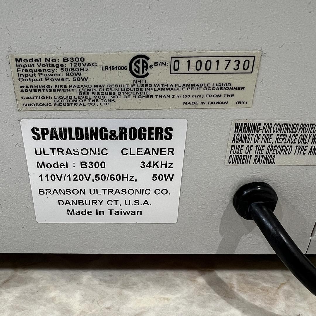 スパルディングロジャース 超音波洗浄機 タトゥー機材用 ソニッククリーナー