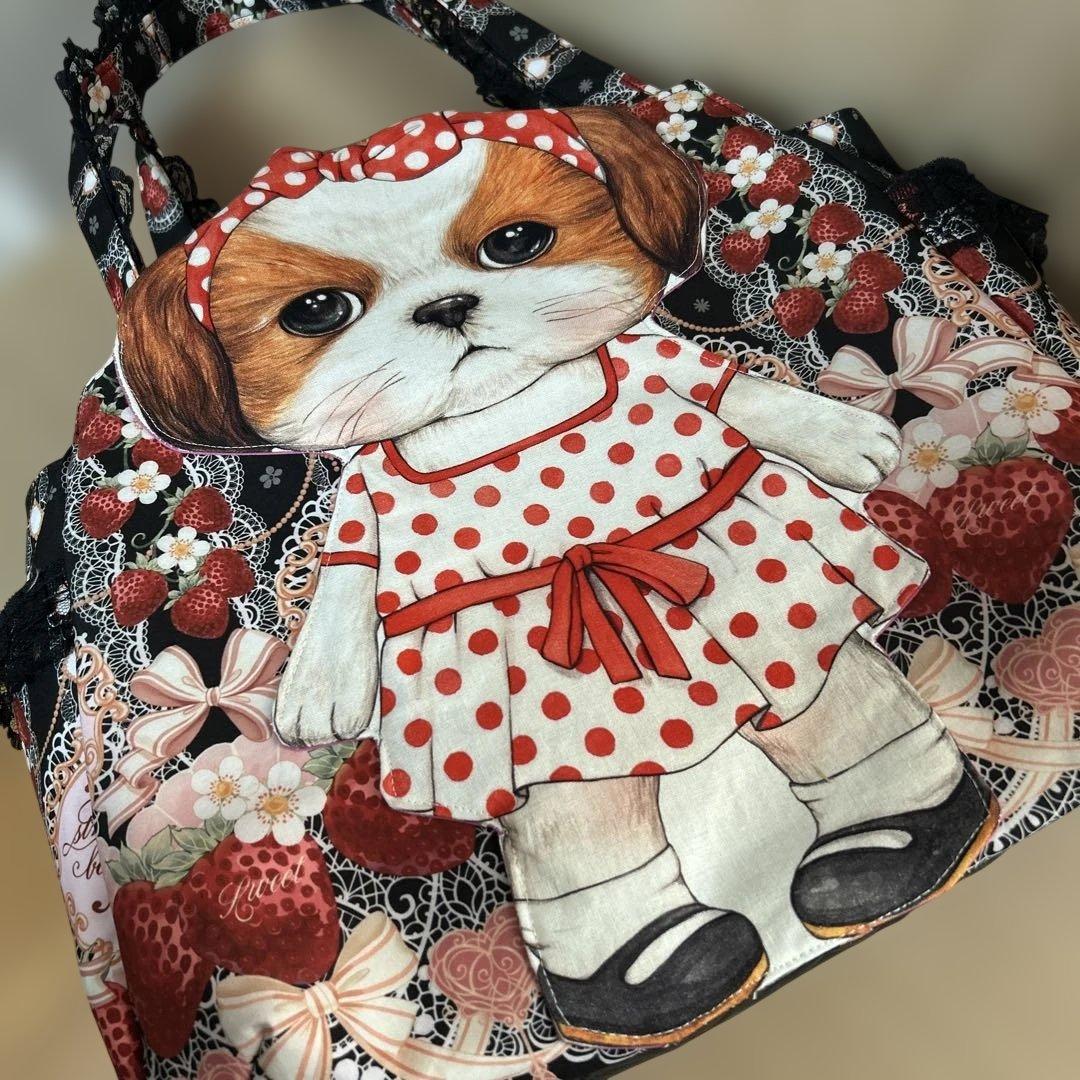 超BIGダーツ入チューリップバック　コヤンイサムチョン☆赤ドットあんこちゃん☆