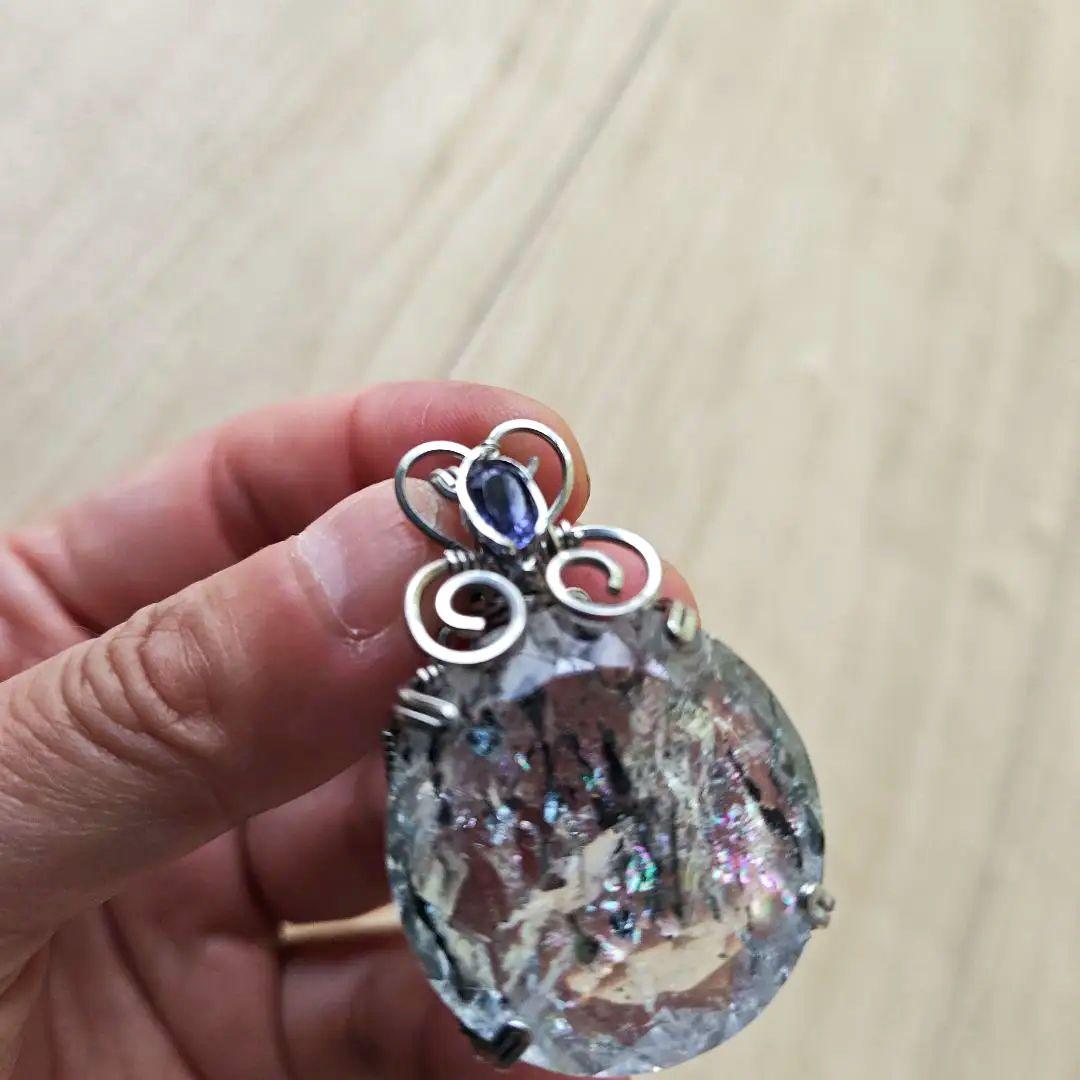 ruiちんさん　スーパーセブン　タンザナイト　ステンレス ペンダント