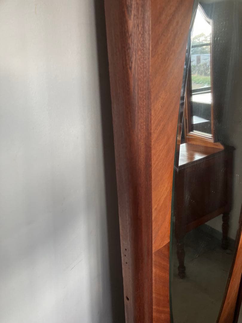 フランス アンティーク ミラー　無垢材　1920年代